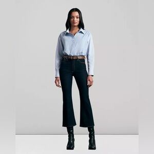 Rag and Bone Casey High Rise Ankle Flare Indigo 27